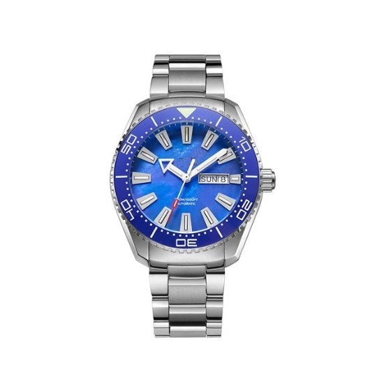 DeepVoyager – Custom 42mm Diving Watch, Sapphire Glass, Waterproof Sport Gift